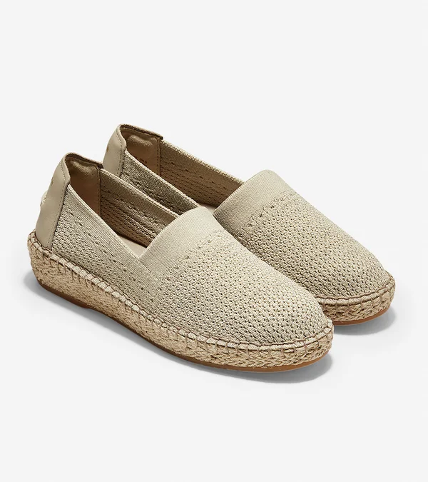 Cole Haan Women's Cloudfeel Stitchlite Espadrilles - Beige - Size 8.5