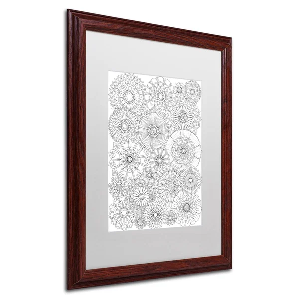 Trademark Fine Art &Big Beautiful Blossoms XXIII& by Hello Angel Framed Graphic Art - Matte Color: White - Size: 20x22 H x 16x22