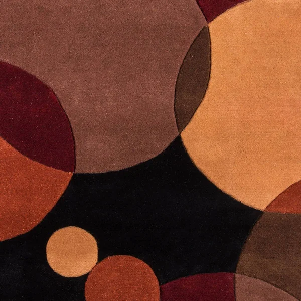 Momeni New Wave NW-37 5&9x22 x 5&9x22 Round Black Area Rug