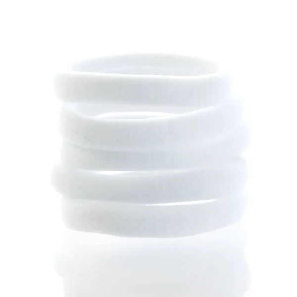 Hairbow Center Large Premium Ponytail Hair Bands White 1000pcs