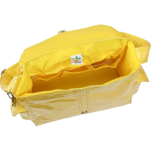 Kalencom Laminated Buckle Bag - Purple Corduroy