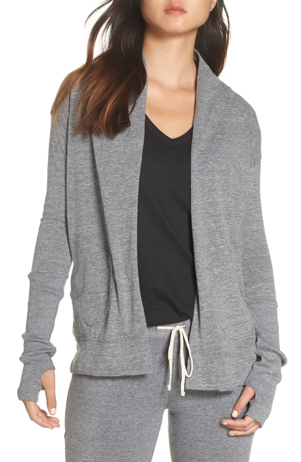 Alternative - Rib Sleeve Eco-Jersey Wrap - 12529 - Eco Grey - XL