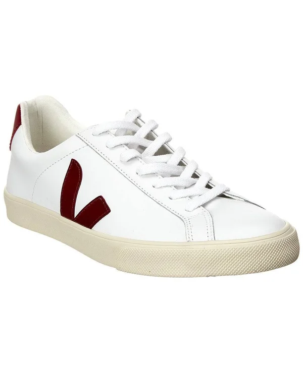 Veja Esplar Logo Appliqued Leather Sneaker