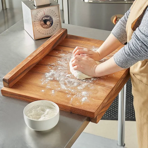Ironwood Gourmet 28195 Double-Sided Countertop Pastry/Cutting Board with Gravy Groove, Acacia Wood, 23.75 x 17.25 x 1.25 inches