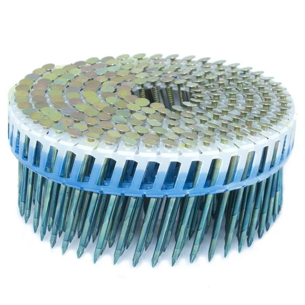 Fasco 2 in. x 0.092 in. 15-Degree Smooth Galvanized Plastic Sheet Coil Siding Nail 3 - 200 per Box, MP692GE3.2M