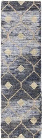 Kosas Home Reign Diamond Hand-Woven Area Rug Indigo
