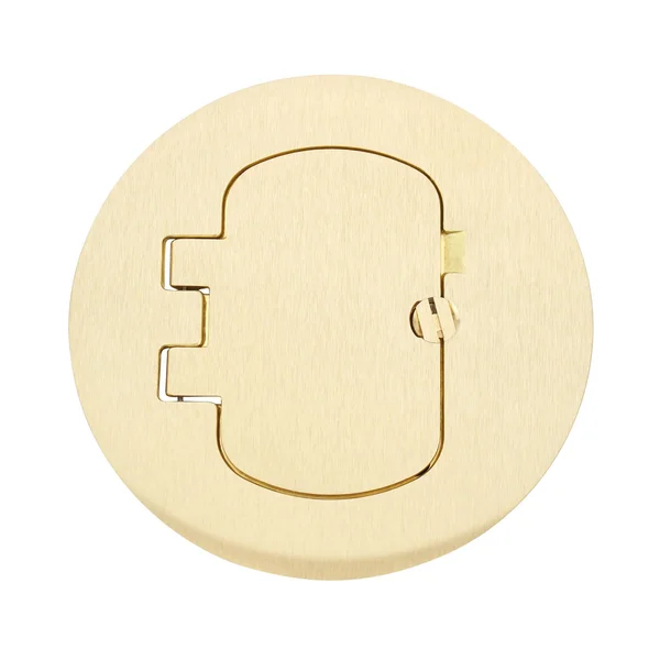Carlon E97BR Single Door Round Duplex and GFCI Floor Box Cover