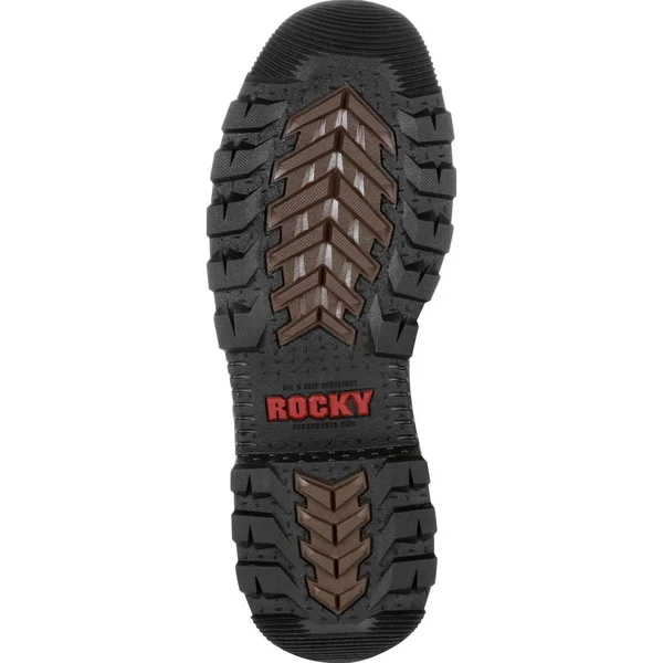 Men's Brown Rocky Rams Horn 800G Insulated Waterproof Work Boot Size 12