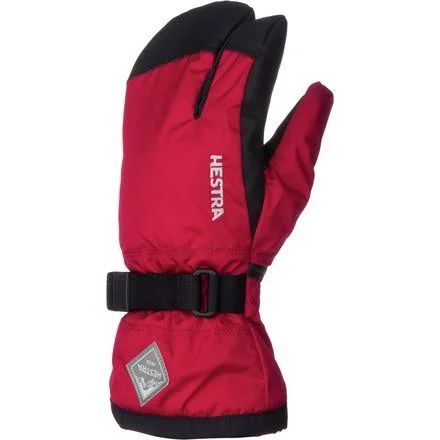 Hestra Gauntlet CZone Jr -3 Finger Red-Black 4