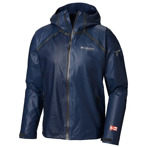 Columbia Men's Outdry EX Reign Jacket (M Collegiate Navy Heather)