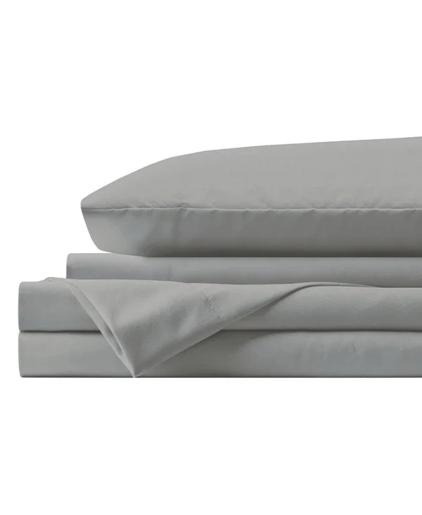 Lanwood Microfiber Sheet Set - King, Slate Blue with POLYGIENE