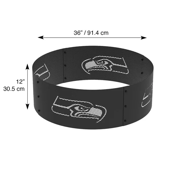 Blue Sky Outdoor Living FR361208-SEAHAWS Round Ring Fire Pit - Seahawks