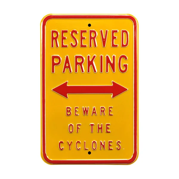 Authentic Street Signs Iowa State Cyclones Reserved Parking Sign