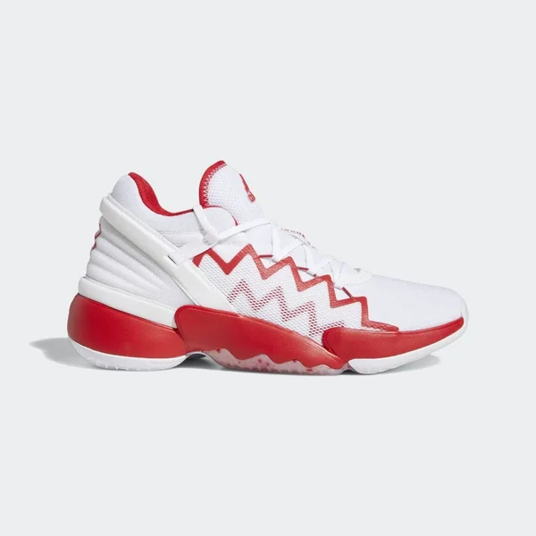 Adidas D.O.N Issue 2 Basketball Shoes Custom Colors - 13.5, White/Scarlet/White