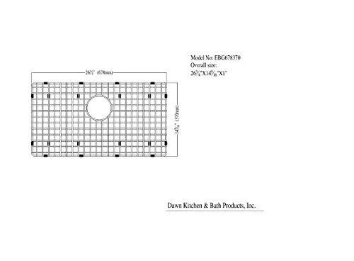 Daweier EBG678370 Bottom Grid for Sink ESR280900