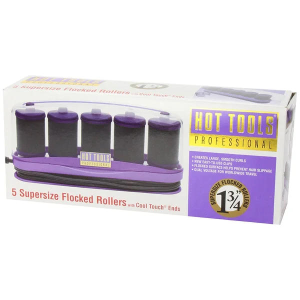 Hot Tools 5 Supersize Flocked Rollers #1357