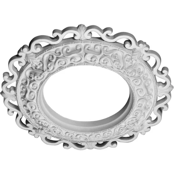 13 1/4x22OD x 6 5/8x22ID x 1 1/8x22P Orrington Ceiling Medallion (Fits Canopies Up to 6 5/8x22) - Hand-Painted Americana Crackle