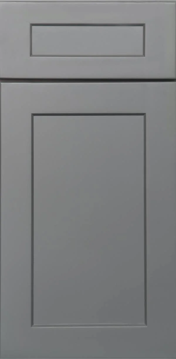 Wilora Hawthorne Shaker Grey 18x22 x 34.5x22 x 24x22 1 DOOR, 1 Drawer, 1 Shelf, 1 Rollout Shelf Base Cabinet, High-Density Fibe