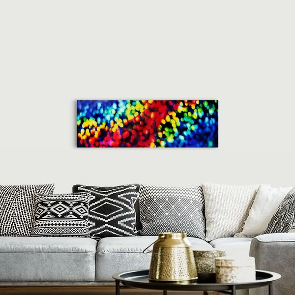 Close-up of Abstract Colorful Lights, Large Solid-Faced Canvas Wall Art Print, Great Big Canvas