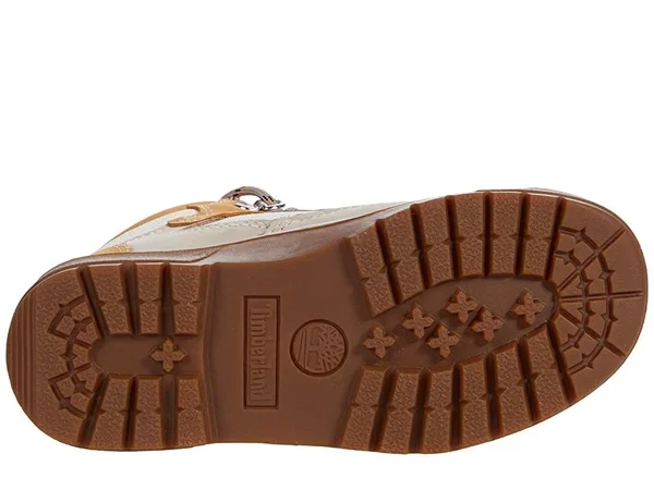 Timberland Kids 6 Leather/Fabric Field Boot Boys Shoes 9481425 - 13 Little Kid M, Beige