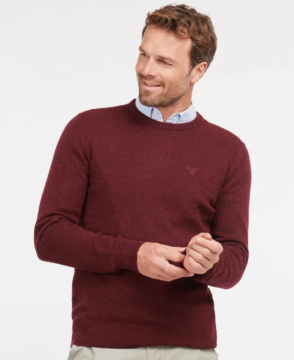 Barbour Tisbury Crew Neck Sweater - Ruby - L