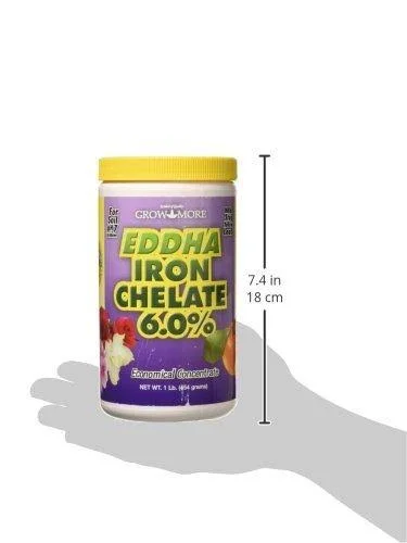 Grow More 6546 EDDHA Iron Chelate, 1-Pound