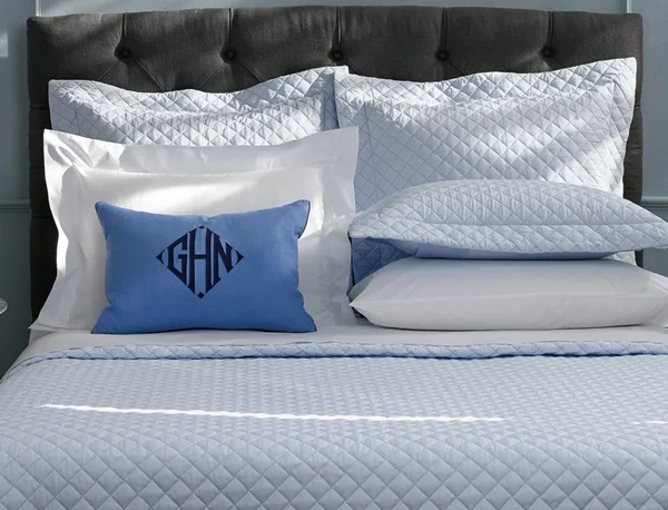 Matouk Gemma Quilted Standard Sham - White