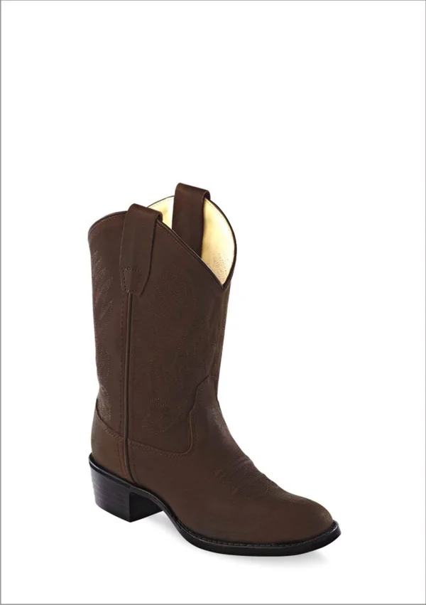 Old West Boys& Cowboy Boots - Round Toe
