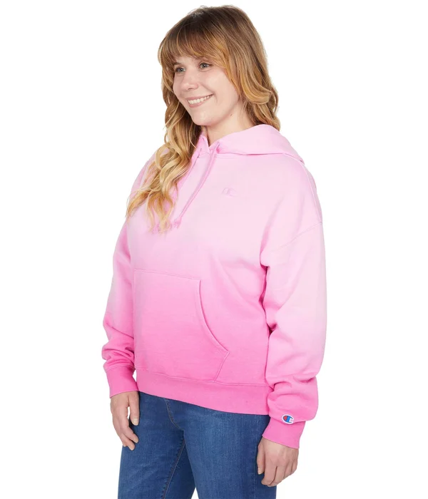 Champion Women's Cropped Ombre Hoodie - Adobe Wall Tan Ombre