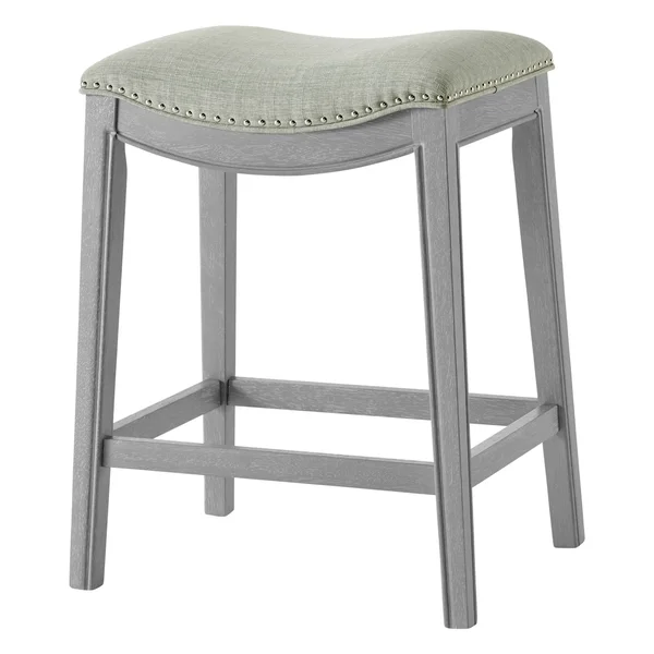 Grover Fabric Counter Stool, Lyon Light Green