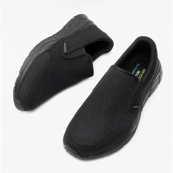 Skechers Men's Relaxed Fit Equalizer 4.0 Krimlin Slip-On, Black/Black