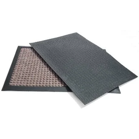 Rubber-Cal Nottingham Brown 48 in. x 72 in. Rubber Backed Carpet Mat