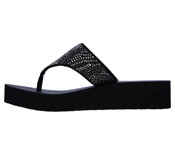 Skechers Women's Vinyasa - Stone Candy Wedges - Black, 5.0