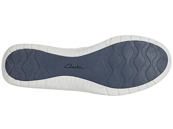 Clarks Women's Cloudsteppers Adella Blush Shoes - Navy Textile