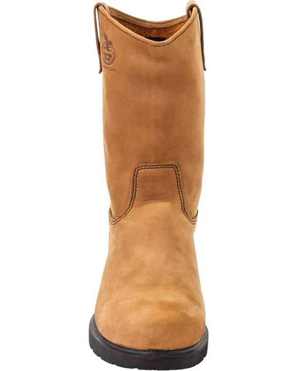 Georgia Boot Men's Farm & Ranch Wellington Comfort Core Work Boots - Mississippi Tan