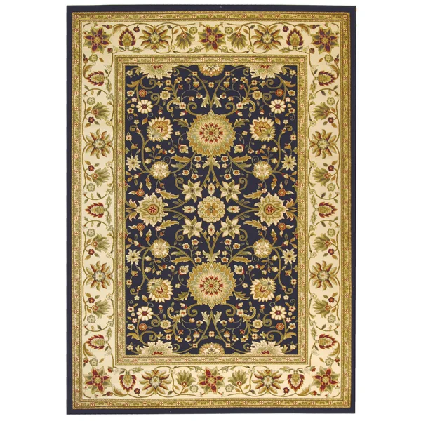 Safavieh Lyndhurst Ambrogina Traditional Rug (2&3x22 x 22& - Black/Ivory)