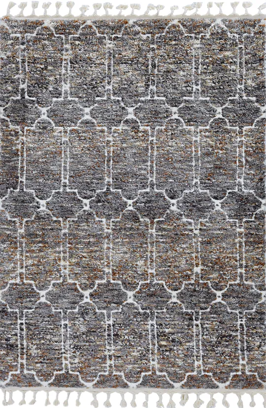 Kas Bungalow 2302 Mocha Mosaic Area Rug 7&10x22 x 10&6x22