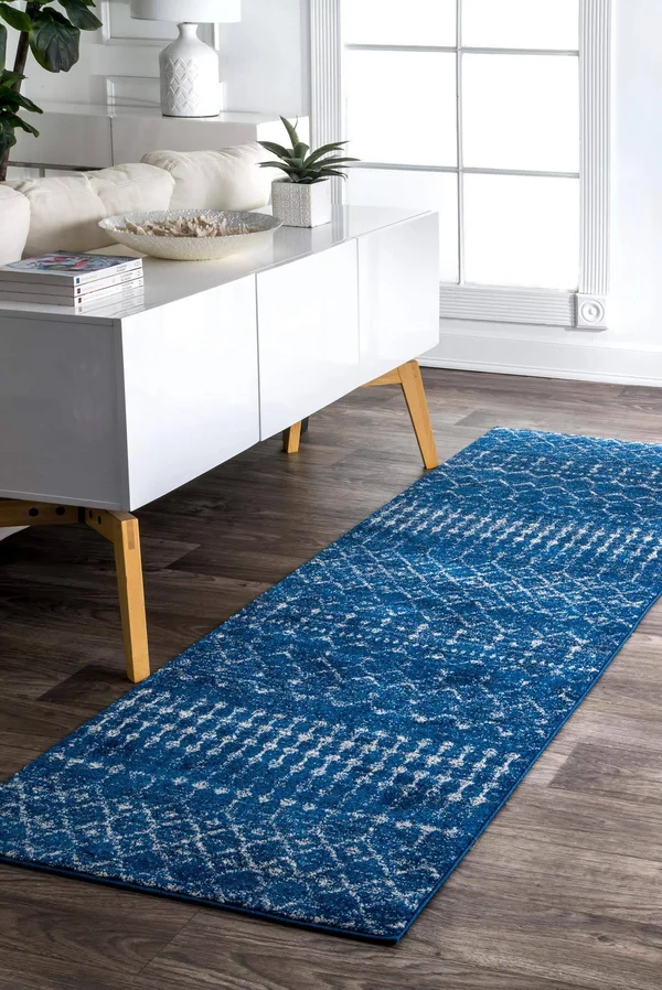 nuLOOM Rugs Moroccan Blythe Blue 9& 10x22 x 14& Area Rug