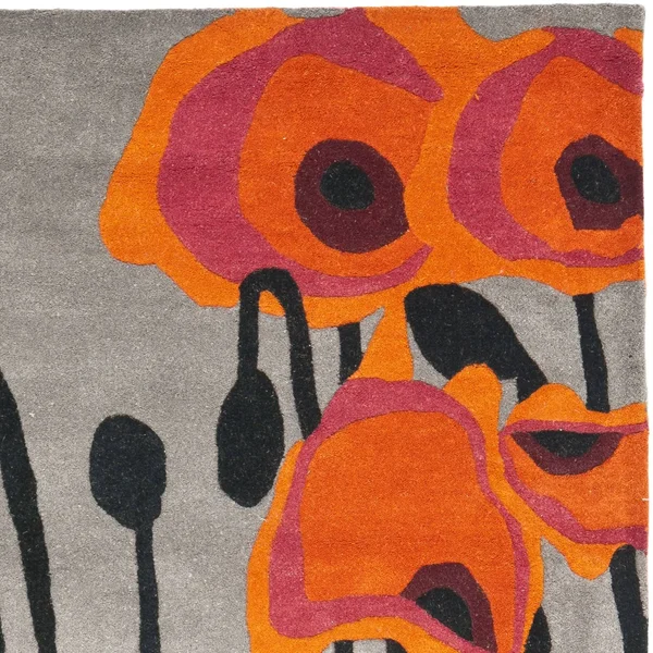 Safavieh Soho Rug SOH853B Grey - Orange, 2& 6x22 x 6&