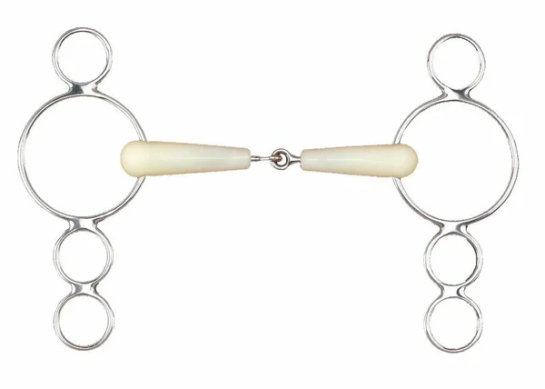Happy Mouth Jointed 3-Ring Gag Bit
