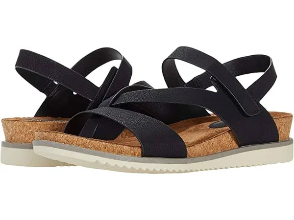 Eurosoft Lexie Wedge Sandal - 8, Leather