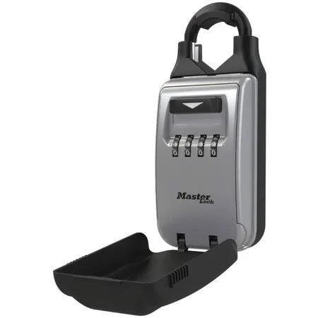 5420d Set Your Own Combination Portable Lock Box with Adjustable Shackle - 6 Key Capacity