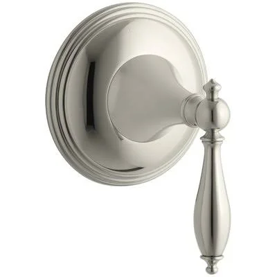 Kohler Finial Traditional Valve Trim with Lever Handle for TRANSFER Valve - Requires Valve