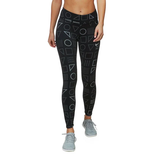Nike Epic Lux Flash Tights - Black/Reflective Silver - Size Xs