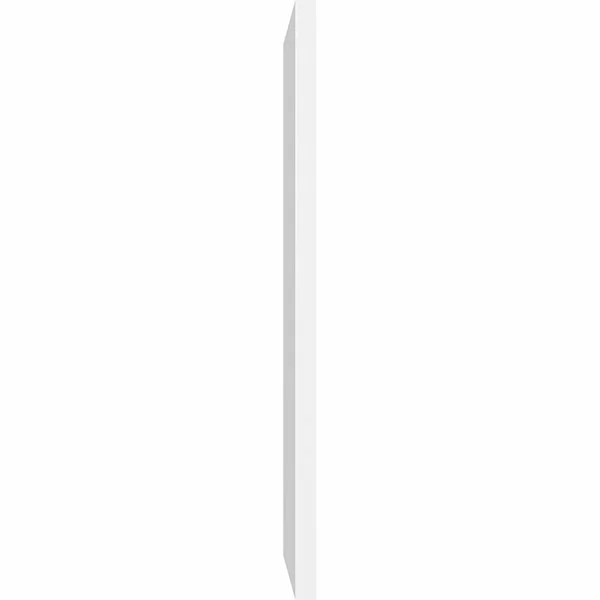 Ekena Millwork GVPVE38X2001SN 38x22W x 20x22H Vertical Surface Mount PVC Gable Vent: Non-Functional - w/ 3-1/2x22W x 1x22H Standa
