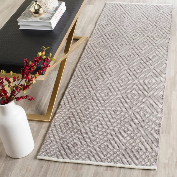 Safavieh Montauk MTK811A 6&0x22 x 6&0x22 Square Grey - Ivory Area Rug