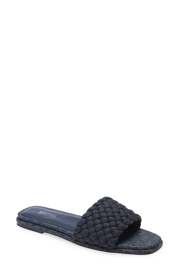 Michael Michael Kors Amelia Denim Sandals - 5.5M