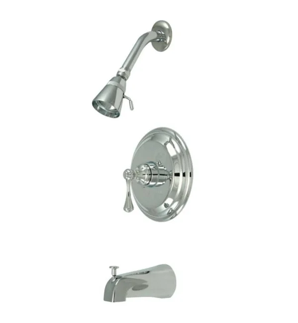Kingston Brass Gkb2632bl Water Saving Metropolitan Tub & Shower Faucet with Lever Handle - Polished Brass