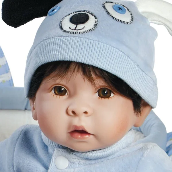 Paradise Galleries Boy Baby Doll - Finn & Sparky, 17 inch Baby in Gentletouch Vinyl