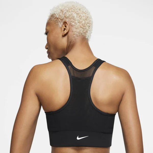 Nike Women's Swoosh Pocket Sports Bra - Small, Black